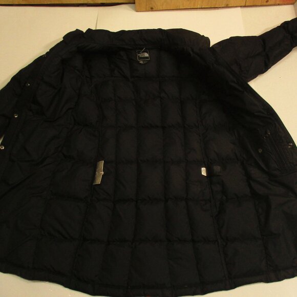 The North Face 600 Goose Down Jacket Womens Black Long Puffer Coat No Hood Sz XS - Picture 4 of 6